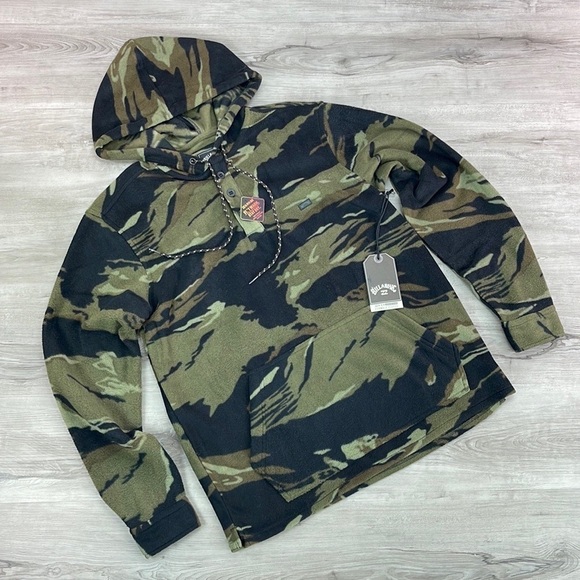 🔹 Billabong A/Div Furnace Anorak Long Sleeve Fleece Shirt - Picture 1 of 11